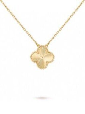 Van Cleef & Arpels Gold Necklace with Organic Texture